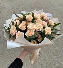 Букет Кремовые розы Латте в Томузловском