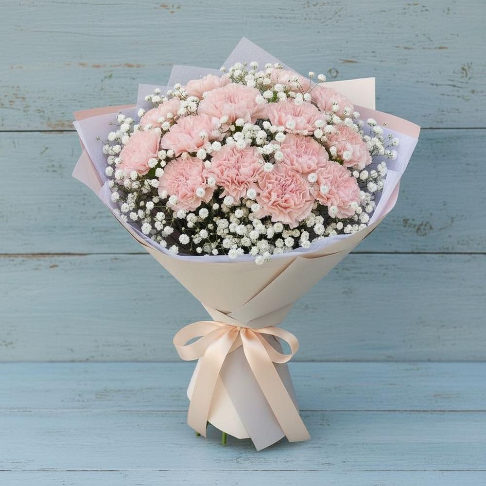 Букет цветов из: Гвоздики в Томузловском