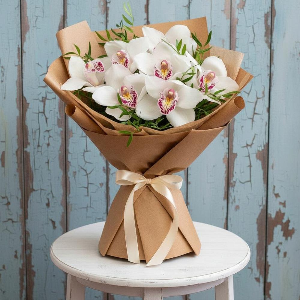 Букет цветов из: Орхидеи и Розы в Томузловском