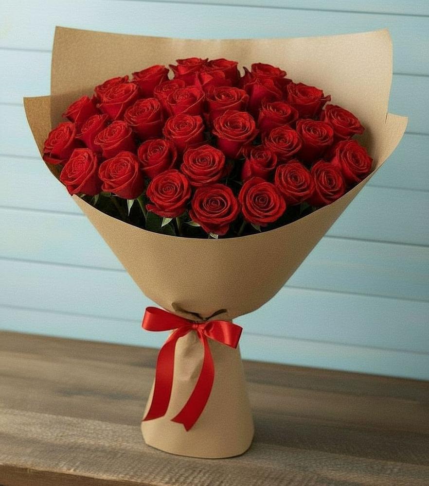 Букет Красные розы Милано в Томузловском