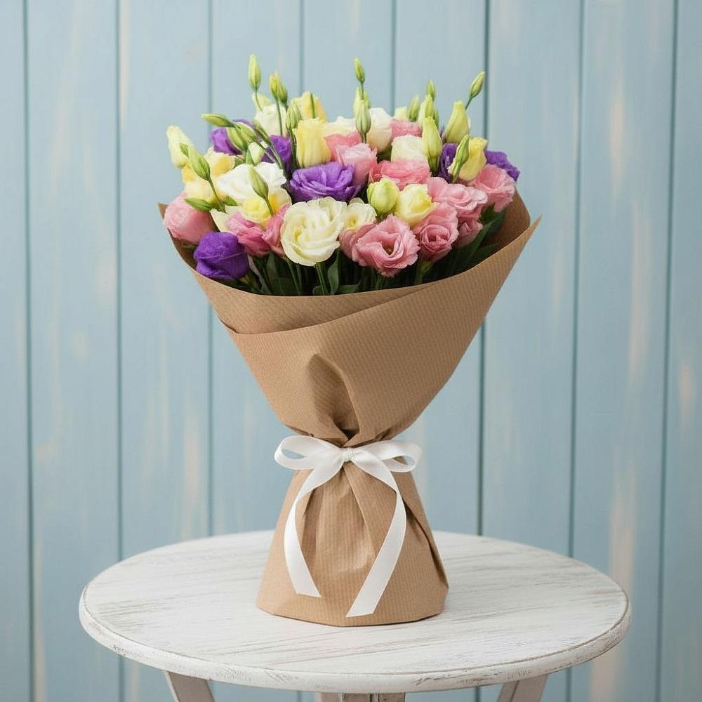 Букет цветов из: Лизиантусы в Томузловском