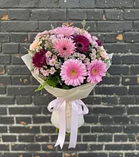 Букет цветов из:  Герберы и Хризантемы #REPLACE_PRED# Томузловском