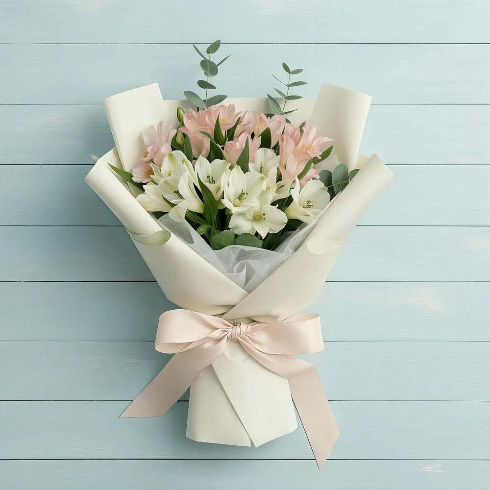 Букет цветов из: Альстромерии в Томузловском