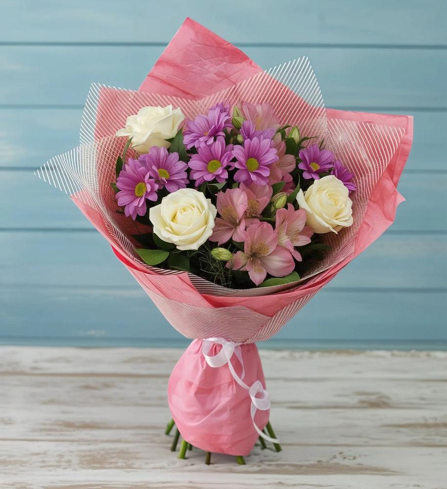 Букет цветов из: Герберы в Томузловском