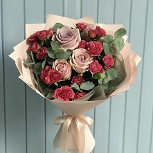 Букет цветов из:  Гвоздики и Розы в Томузловском