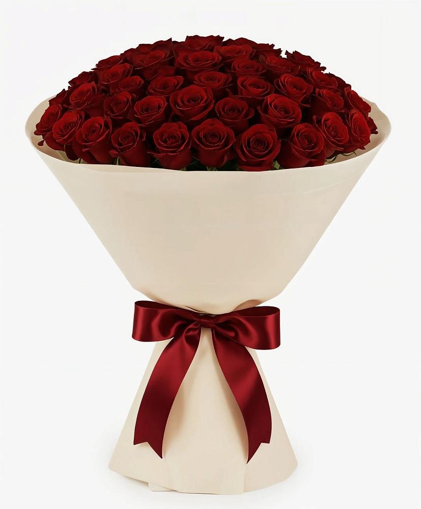 Букет 101 Бордовая роза Блэк Бакарра в Томузловском