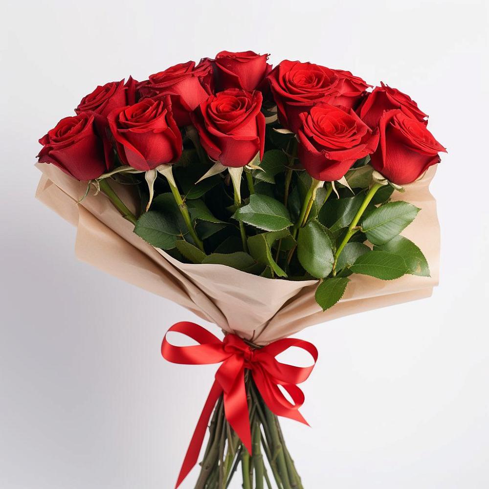 Букет 11 Красных роз Эдлесс Лав в Томузловском