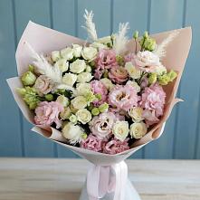 Букет цветов из:  Альстромерии и Розы в Томузловском