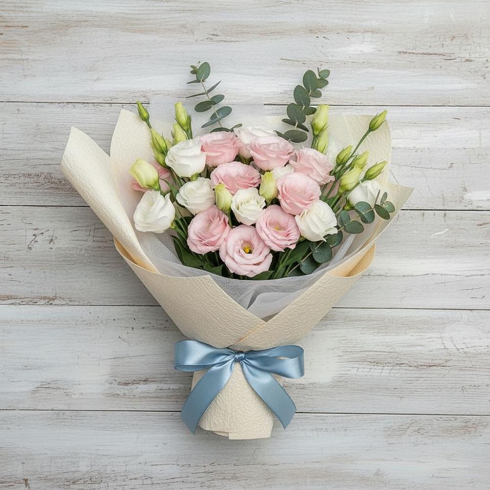 Букет цветов из: Лизиантусы в Томузловском